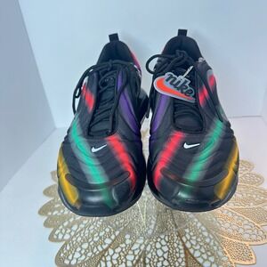 Nike Air Max 720 Mens Black Flash Crimson Gold Multicolor CK0587-001 Sneakers